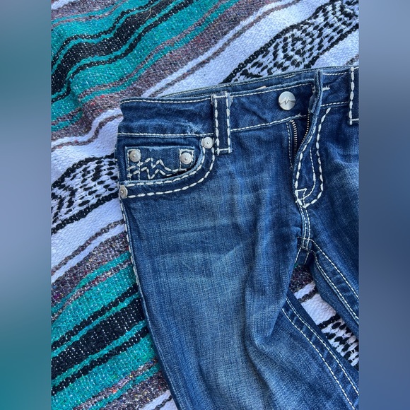 Miss me Irene boot cut jeans, size 28, dark wash - Picture 3 of 7